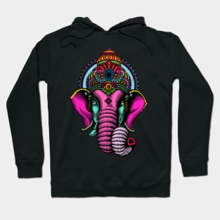 psychedelic elephant Hoodie